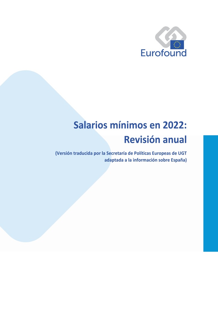 INFORME “SALARIOS MÍNIMOS EN 2022: REVISIÓN ANUAL”
